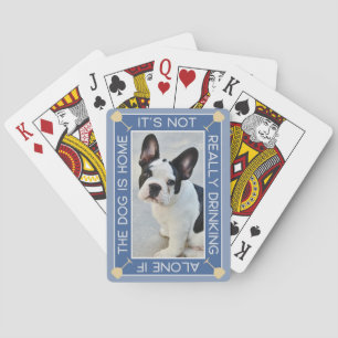 Fun Pet Photo Drinking With The Dog Playing Cards