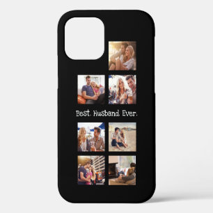 Fun Photo Best Husband Collage Personalised Black iPhone 12 Case