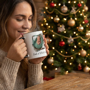 Fun Photo Birth Announcement  Personalised Mug