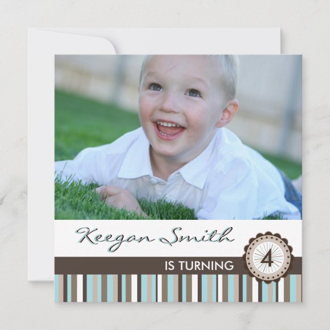 Fun Photo Birthday Party Invitation (Front)