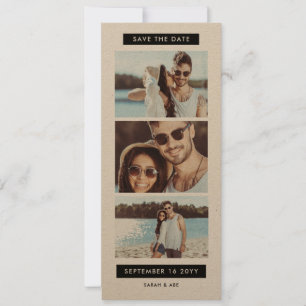 Fun Photo Booth Bookmark Theme Wedding  Save The Date