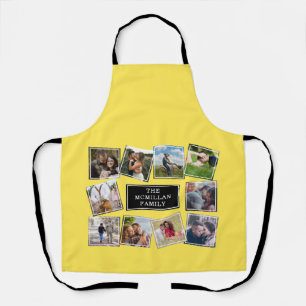 Fun Photo Collage Yellow Apron