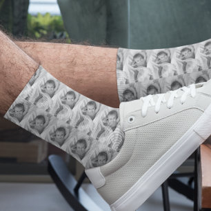 Fun Photo Customise Family Baby Child Personalised Socks