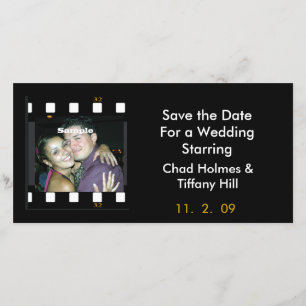 Fun Photo Film Save the Date Card