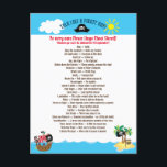 Fun Phrases Words Talk Like A Pirate Day Holiday Postcard<br><div class="desc">This list of Pirate Lingo will come in very useful for International Talk Like a Pirate Day especially if you're planning a get together on September 19th! A Cheat Sheet list of well known Pirate phrases and words to keep close to hand and to give to your fellow shipmates too!!...</div>