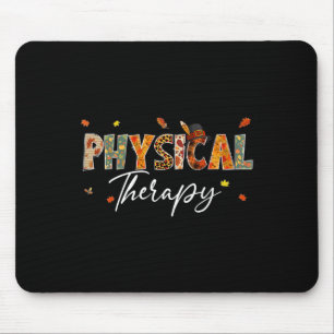 Fun Physical Therapy Pumpkin Autumn Tree Fall Leav Mouse Mat