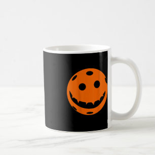 Fun Pickleball Halloween Pumpkin Back Print Coffee Mug