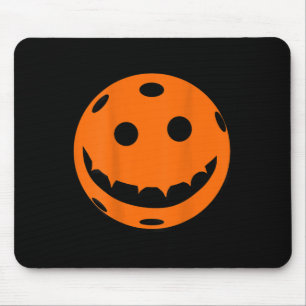 Fun Pickleball Halloween Pumpkin Back Print Mouse Mat
