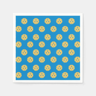 Fun Pickleball Pattern Pickleball Party Napkin
