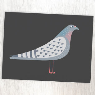 Fun Pigeon Bird Postcard