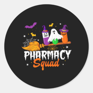 Fun Pills Pharmacy Squad Pharmacist Technician Hal Classic Round Sticker