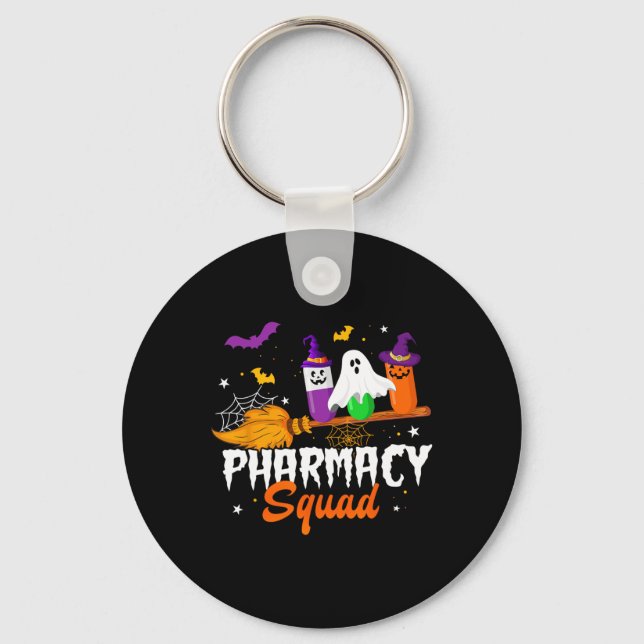 Fun Pills Pharmacy Squad Pharmacist Technician Hal Key Ring (Front)