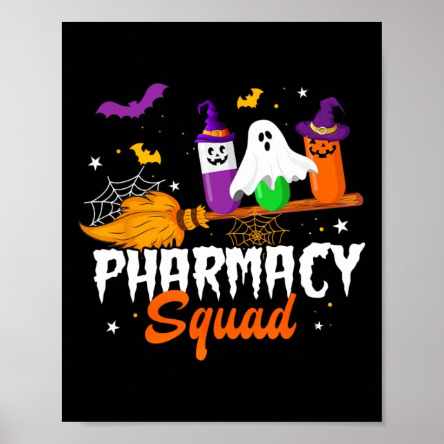 Fun Pills Pharmacy Squad Pharmacist Technician Hal Poster (Front)