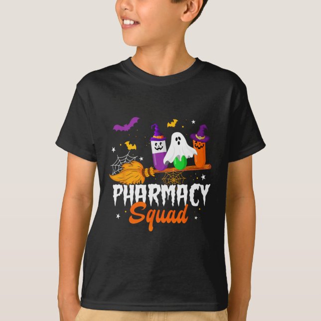 Fun Pills Pharmacy Squad Pharmacist Technician Hal T-Shirt (Front)