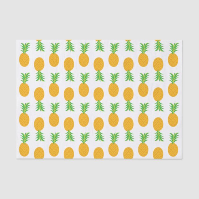 Fun Pineapple Pattern wrapping tissue Paper (Front)