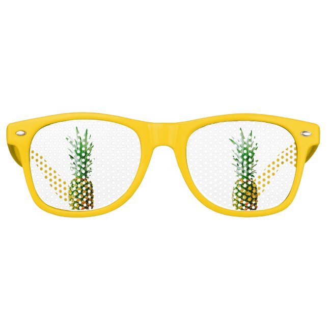 Fun Pineapple Piña 4Helen Retro Sunglasses (Front)