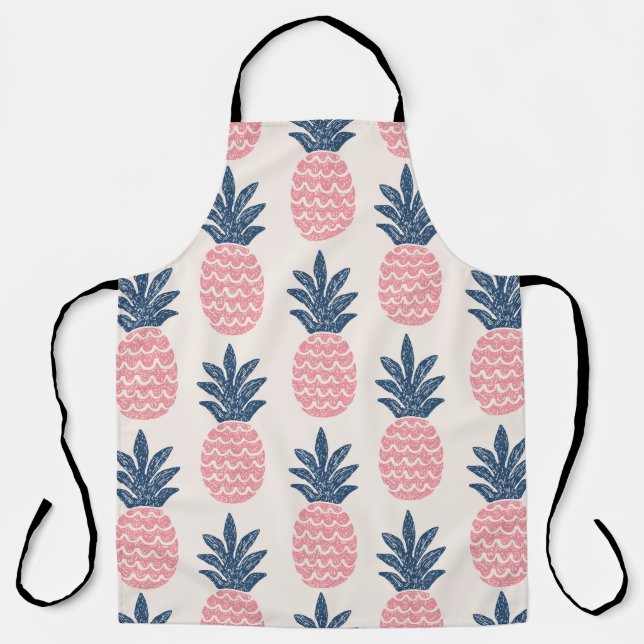 Fun pineapple seamless pattern apron (Front)