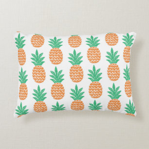 fun pineapple seamless pattern decorative cushion