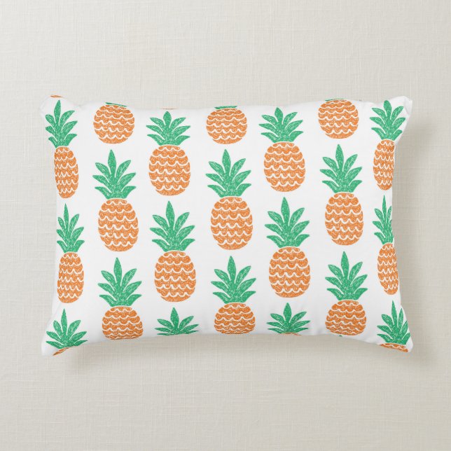 fun pineapple seamless pattern decorative cushion (Front)