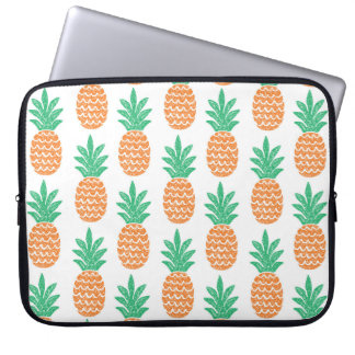 fun pineapple seamless pattern laptop sleeve