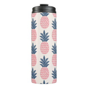 Fun pineapple seamless pattern thermal tumbler