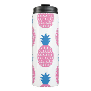 Fun pineapple seamless pattern vintage illustratio thermal tumbler