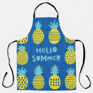 Fun Pineapple Vintage Card Design Apron