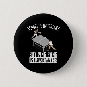 Fun Ping Pong Player Table Tennis Gift   6 Cm Round Badge
