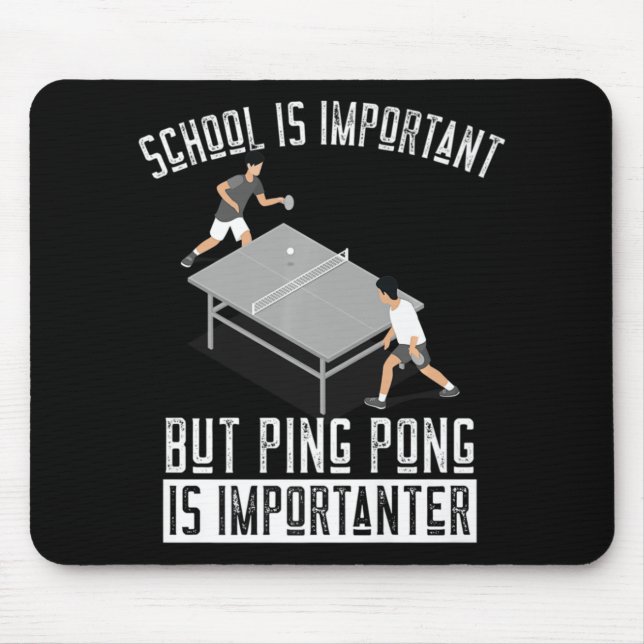 Fun Ping Pong Player Table Tennis Gift   Mouse Mat (Front)