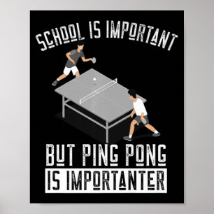 Fun Ping Pong Player Table Tennis Gift   Poster