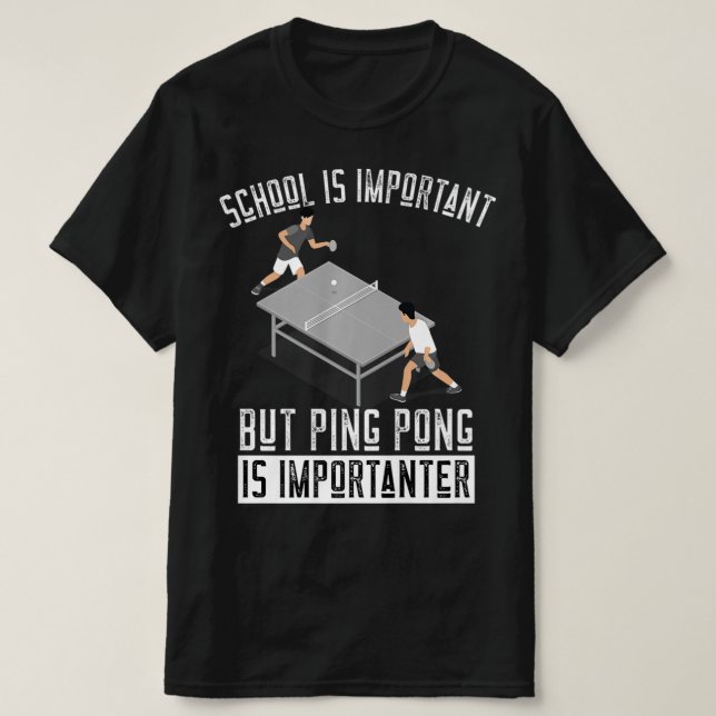 Fun Ping Pong Player Table Tennis Gift   T-Shirt (Design Front)