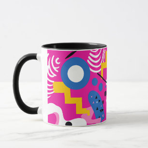 Fun Pink 1980s Aesthetic Mug
