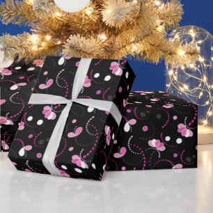 Fun Pink Abstract (Change the Background Colour) Wrapping Paper