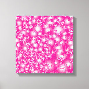 Fun PINK Abstract Ink Super Splash pattern Canvas Print