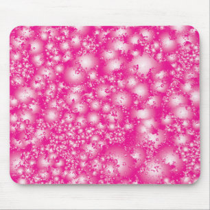 Fun PINK Abstract Ink Super Splash pattern Mouse Mat