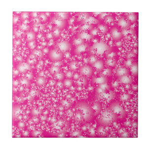 Fun PINK Abstract Ink Super Splash pattern Tile