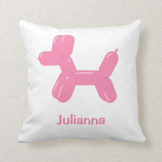 Fun Pink Balloon Animal Dog Pillow