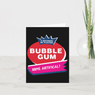 Fun Pink Bubble Gum Halloween Costume  Card