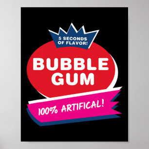 Fun Pink Bubble Gum Halloween Costume  Poster