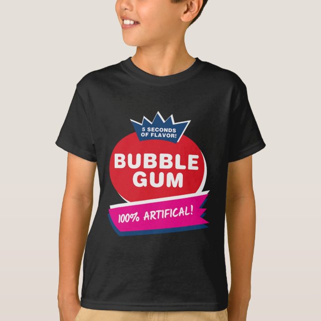 Fun Pink Bubble Gum Halloween Costume  T-Shirt (Front)