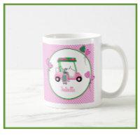 Fun Pink & Green Golf Theme Personalised 