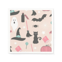 Fun Pink Halloween Party Decor Paper
