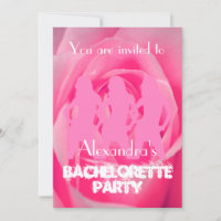 Fun pink party girls personalised bachelorette