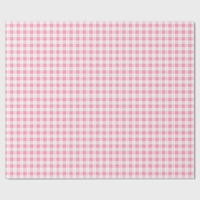 Fun Pink Stripe Birthday Party Wrapping Paper (Flat)