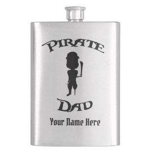 Fun Pirate Dad Hip Flask