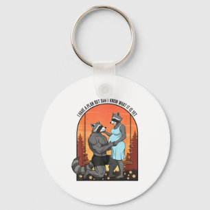 Fun Planning Silly Raccoon Quote Parents Pregnancy Key Ring