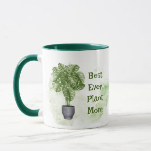 Fun Plant Mum Quote Houseplant Monstera  Mug