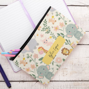 Fun & Playful Jungle Animals Back To School Kids' Accessory Pouch