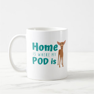 Fun Podenco Dog Cartoon Coffee Mug