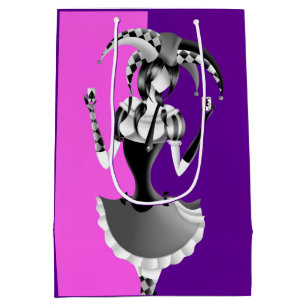 Fun Poker Playing Jester Medium Gift Bag